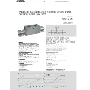DOUBLE PILOT OPERATED CHECK VALVE FOR 12mm BANJO MOUNTING