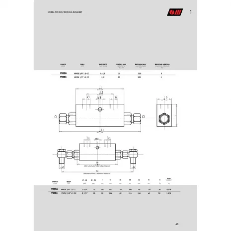 DOUBLE PILOT OPERATED CHECK VALVE FOR 12mm BANJO MOUNTING-3 DOUBLE PILOT OPERATED CHECK VALVE FOR 12mm BANJO MOUNTING