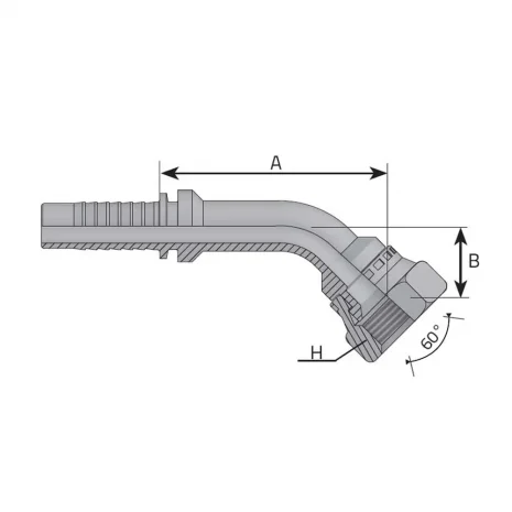 TOYOTA STYLE FEMALE – 45° ELBOW