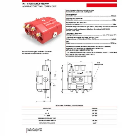 TRACTOR FRONT LOADER VALVE- OPEN CENTRE- FOR OPEN CENTRE SYSTEMS-5 TRACTOR FRONT LOADER VALVE- OPEN CENTRE- FOR OPEN CENTRE SYSTEMS