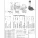 hydraulicplanet Technical diagram and ordering code chart for P40 SERIES MONOBLOCK CONTROL VALVES, featuring valve illustrations, dimensions, and a table with configuration options.