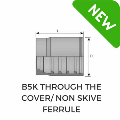 hydraulicplanet Technical drawing of a NON SKIVE FERRULE FOR 4SP/4SH with labelled dimensions, showcasing a green "NEW" label in the top right corner.