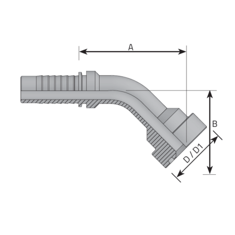 SUPERCAT FLANGE 45° ELBOW supercat-flange-45-elbow-press-fitting-vitillo