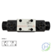 hydraulicplanet ATOS SDHL-0710/0711/0713/0714 12/24DC CETOP 3 double solenoid valve with two black solenoid coils; spool diagram shown below.